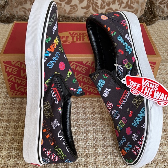 Vans Classic Slip On Disruptive Black/True White M - Picture 11 of 16